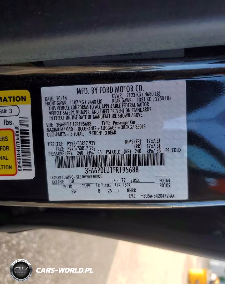 2015 Ford Fusion Se Hybrid VIN:3FA6P0LU1FR195688 - 12