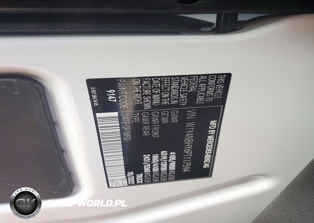 2023 Mercedes-Benz Sprinter 2500 VIN:W1Y4NBHY6PT117594 - 13