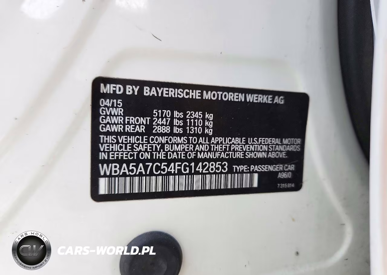 2015 BMW 528 VIN:WBA5A7C54FG142853 - 12