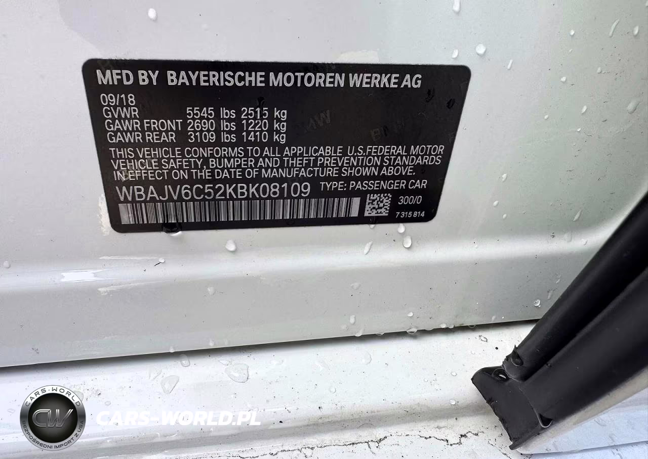2019 BMW 640 Xigt VIN:WBAJV6C52KBK08109 - 13