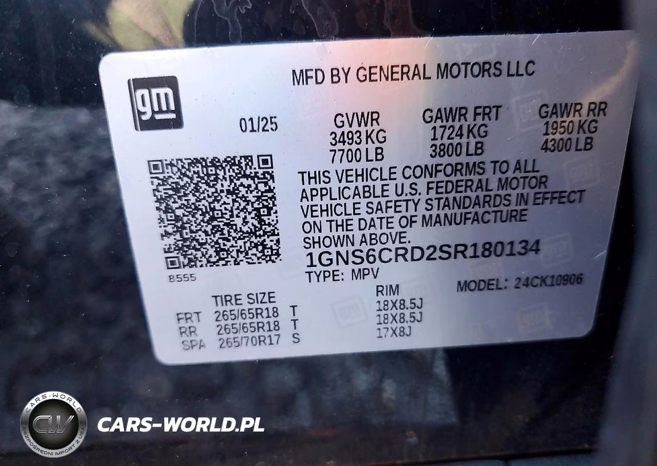 2025 Chevrolet Suburban K1500 Lt VIN:1GNS6CRD2SR180134 - 13