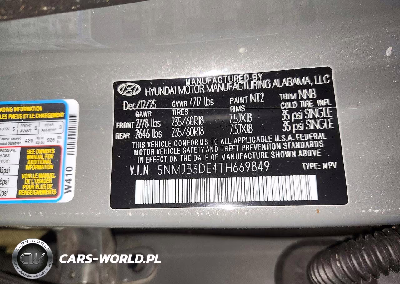2026 Hyundai Tucson Sel VIN:5NMJB3DE4TH669849 - 13