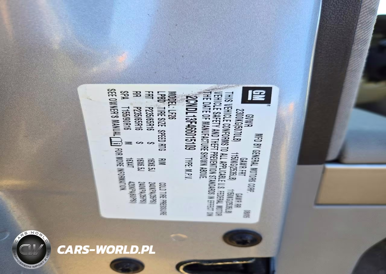 2006 Chevrolet Equinox VIN:2CNDL13F466015109 - 13