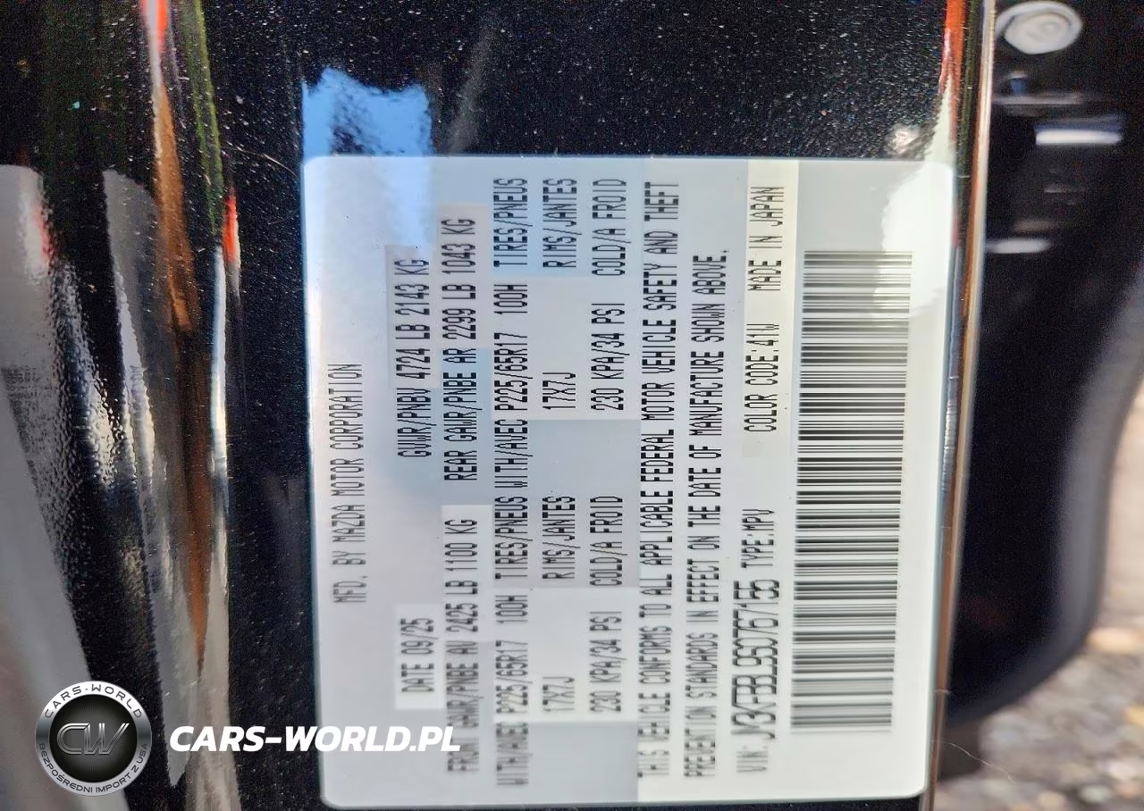 2025 Mazda Cx-5 Select VIN:JM3KFBBL9S0767155 - 14
