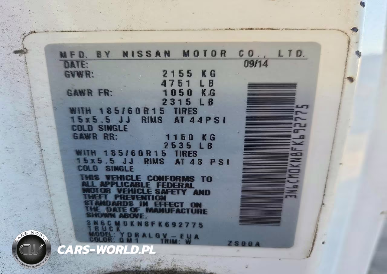 2015 Nissan Nv200 Sv VIN:3N6CM0KN8FK692775 - 13