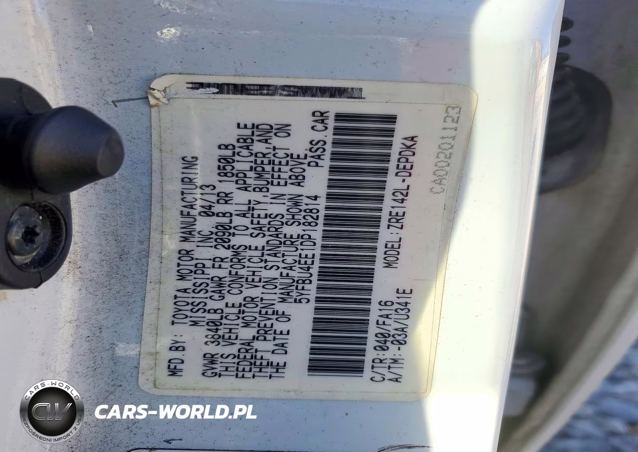 2013 Toyota Corolla L VIN:5YFBU4EE1DP182814 - 12