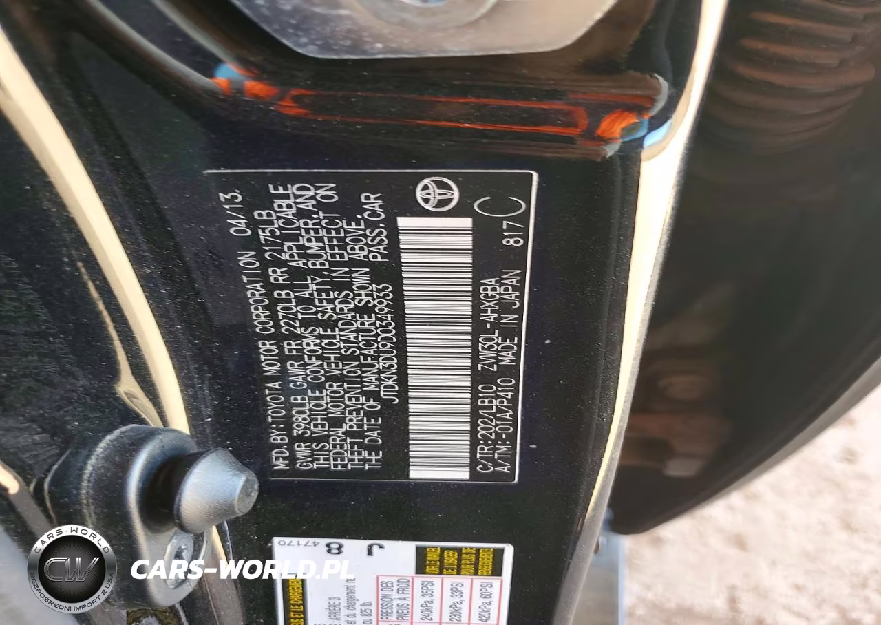 2013 Toyota Prius Four VIN:JTDKN3DU9D0349933 - 12
