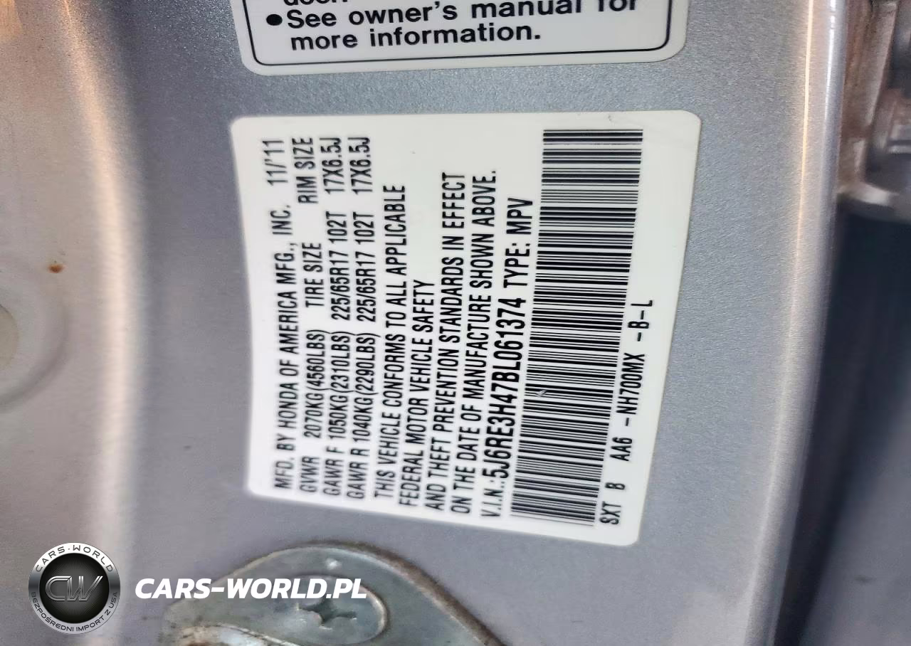 2011 Honda Cr-V Se VIN:5J6RE3H47BL061374 - 13