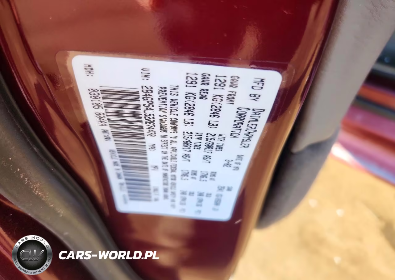 2002 Dodge Grand Caravan Es VIN:2B4GP54L52R674470 - 13
