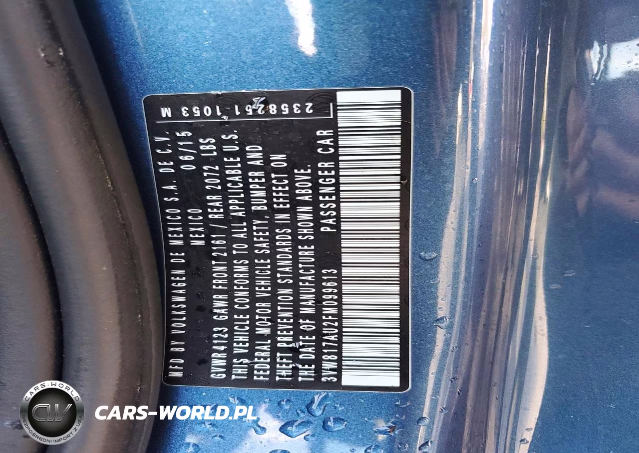 2015 Volkswagen Golf VIN:3VW817AU2FM099613 - 13