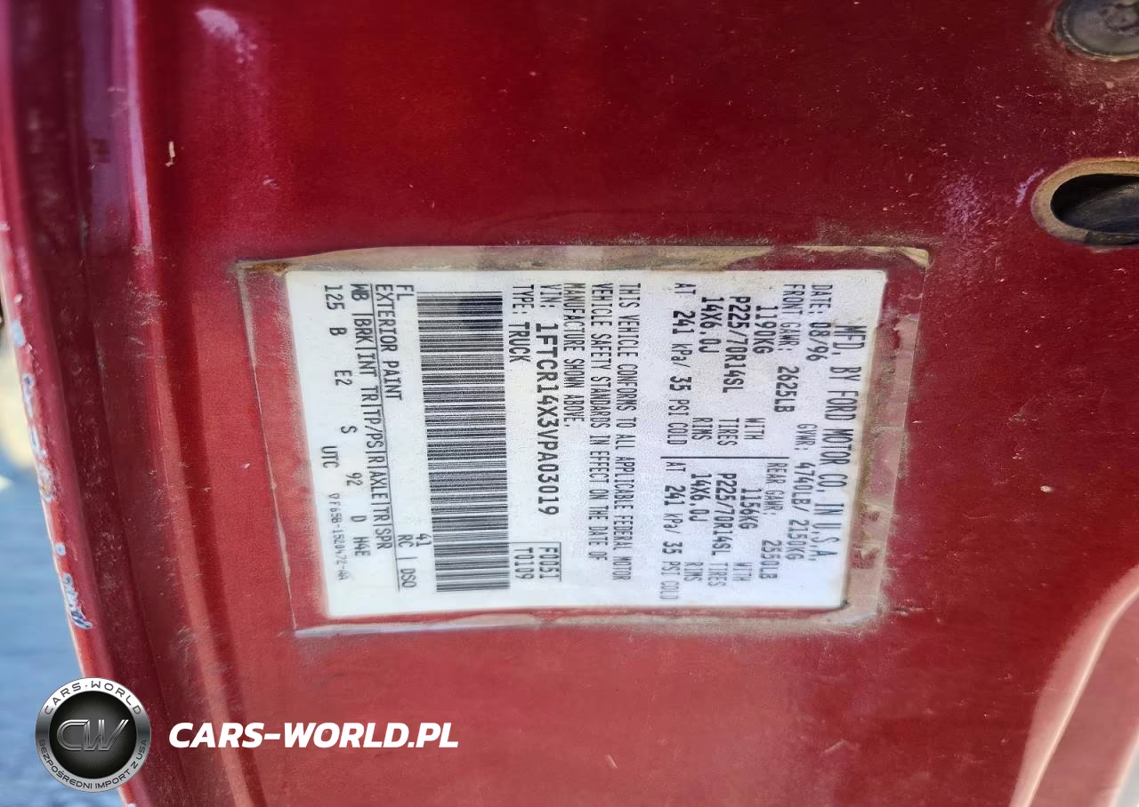 1997 Ford Ranger Super Cab VIN:1FTCR14X3VPA03019 - 12