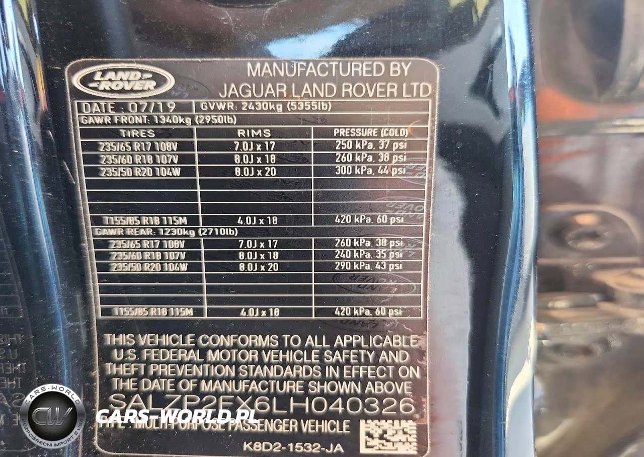 2020 Land Rover Range Rover Evoque Se VIN:SALZP2FX6LH040326 - 14