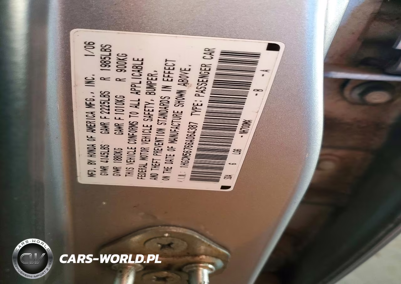 2006 Honda Accord Ex VIN:1HGCM56766A064387 - 13