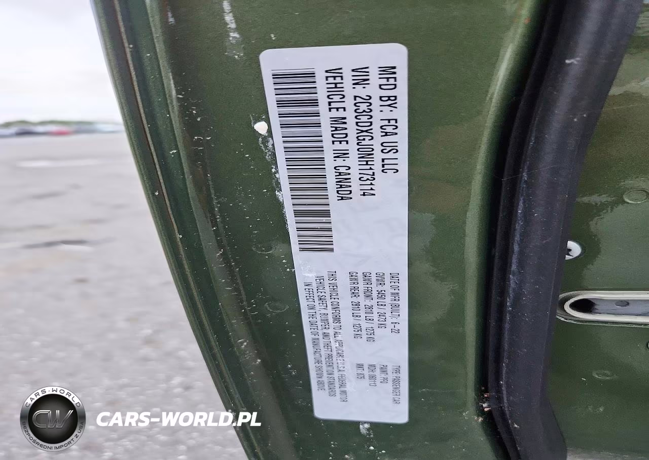 2022 Dodge Charger Scat Pack VIN:2C3CDXGJ0NH173114 - 13