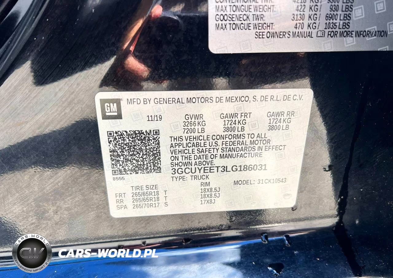 2020 Chevrolet Silverado 1500 4Wd Short Bed Rst VIN:3GCUYEET3LG186031 - 10