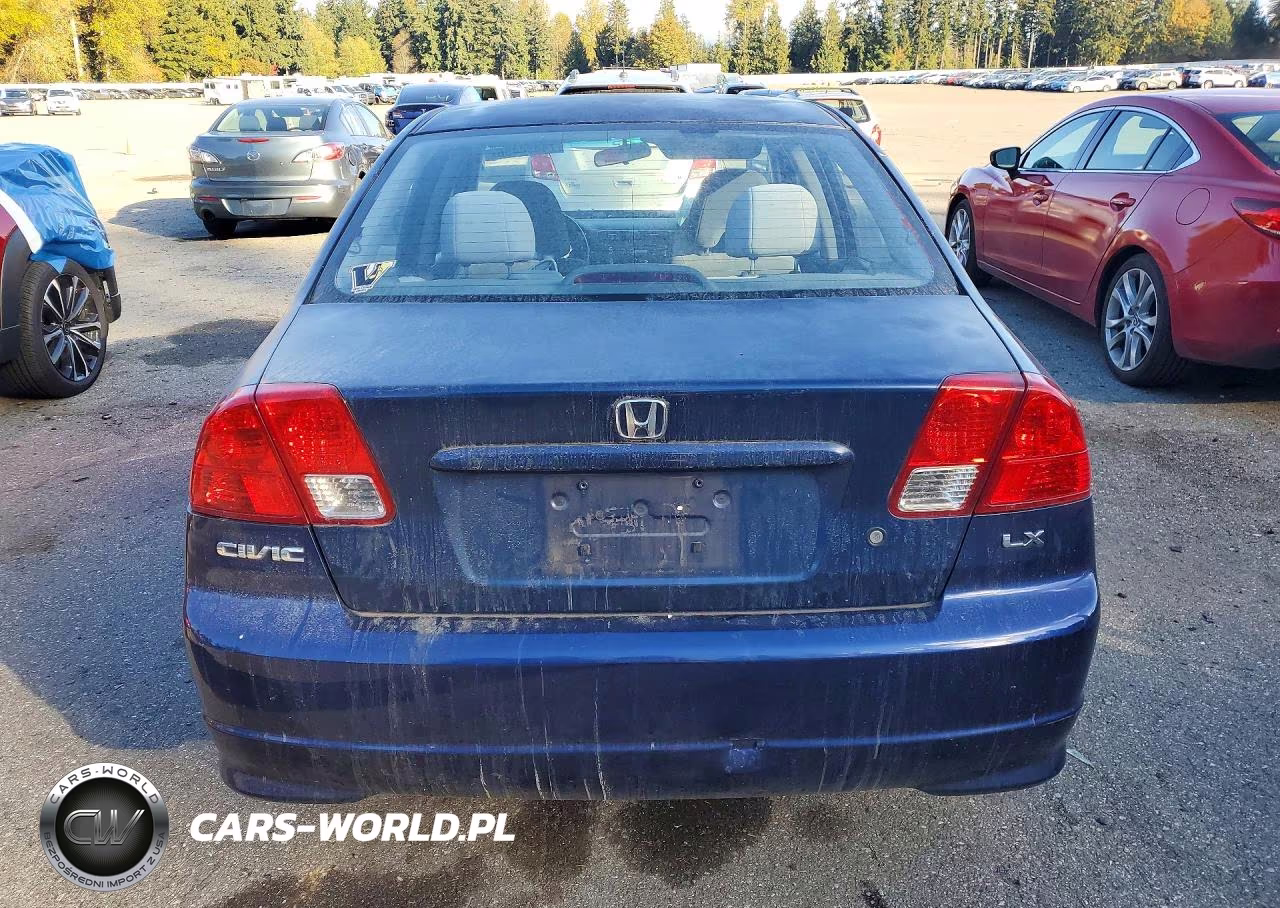 2005 Honda Civic Lx VIN:2HGES166X5H597230 - 6