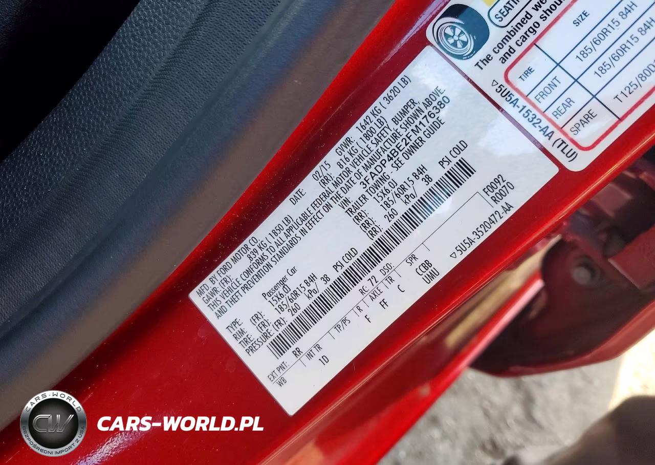 2015 Ford Fiesta Se VIN:3FADP4BE2FM176380 - 12