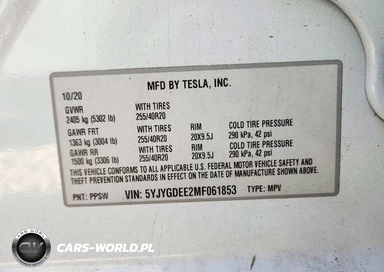 2021 Tesla Model Y VIN:5YJYGDEE2MF061853 - 12