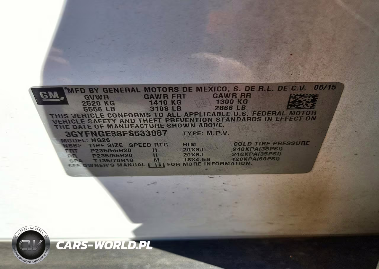 2015 Cadillac Srx Premium Collection VIN:3GYFNGE38FS633087 - 14