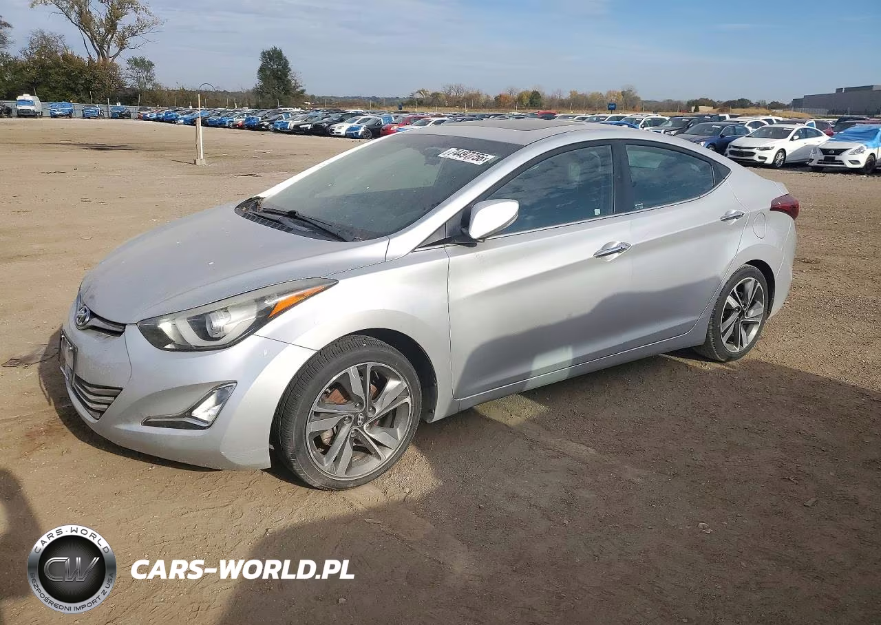 2015 Hyundai Elantra Limited VIN:5NPDH4AEXFH633418 - 1