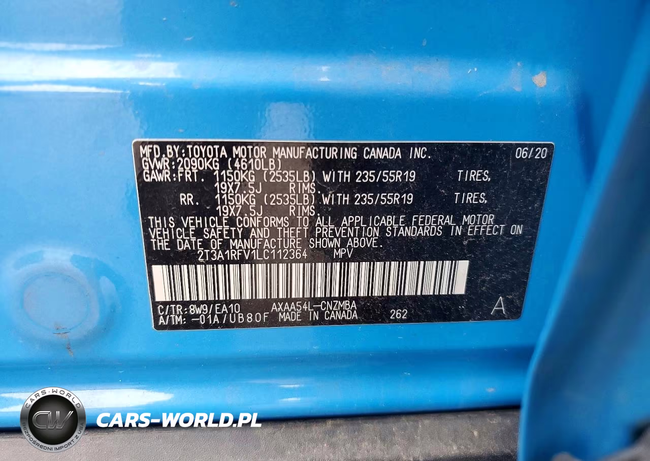 2020 Toyota Rav4 Xle Premium VIN:2T3A1RFV1LC112364 - 13