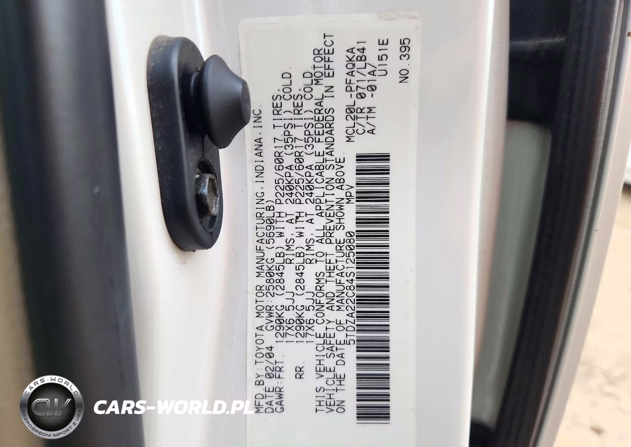 2004 Toyota Sienna Xle Limited 7 Passenger VIN:5TDZA22C84S125080 - 13