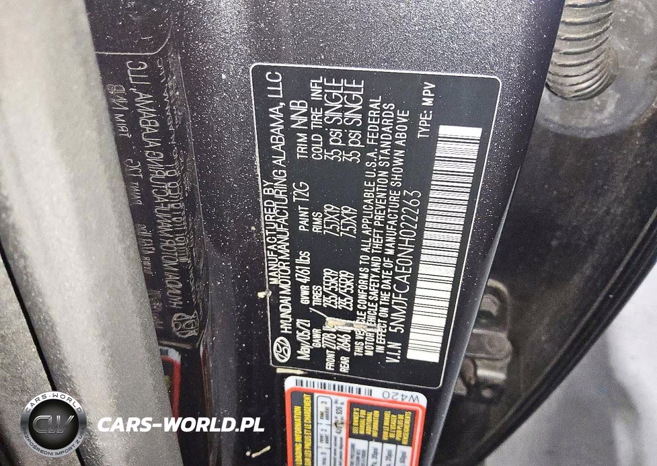 2022 Hyundai Tucson Sel VIN:5NMJFCAE0NH022263 - 13