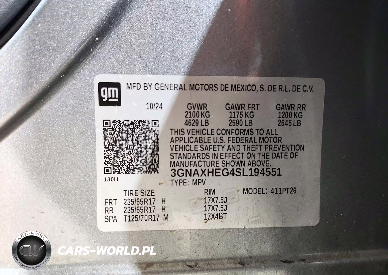 2025 Chevrolet Equinox Lt VIN:3GNAXHEG4SL194551 - 14