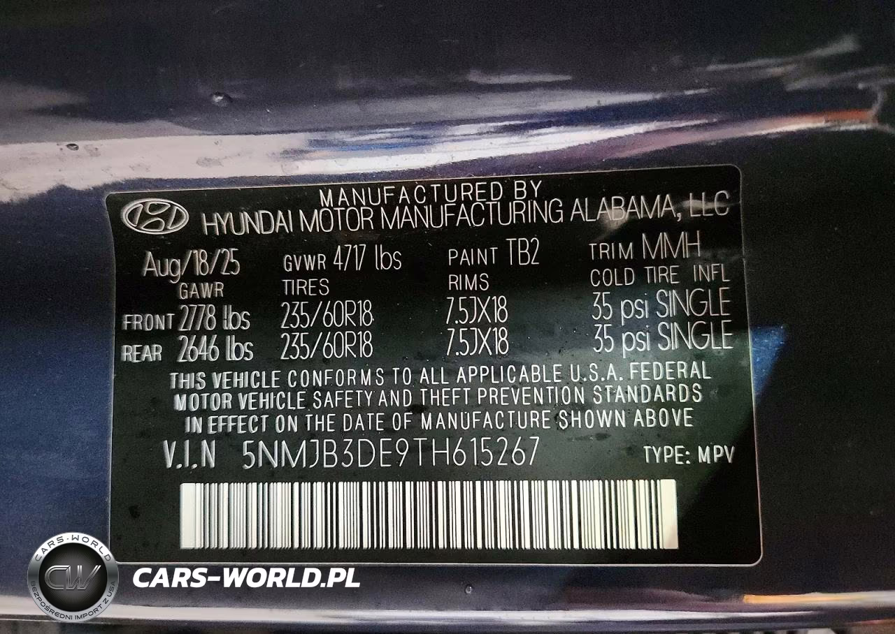 2026 Hyundai Tucson Sel VIN:5NMJB3DE9TH615267 - 13
