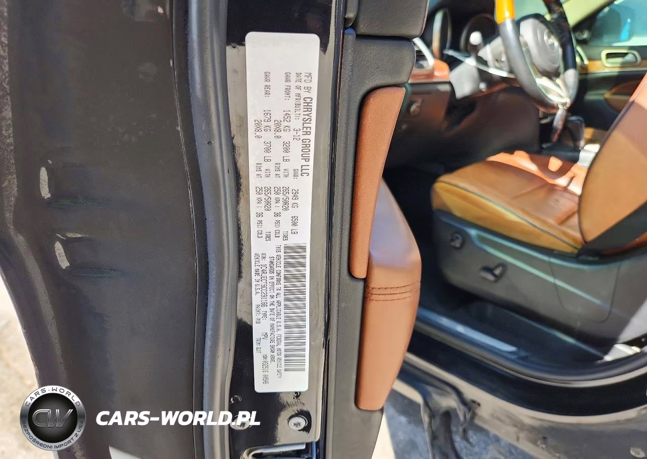 2012 Jeep Grand Cherokee Overland VIN:1C4RJECT9CC291186 - 12