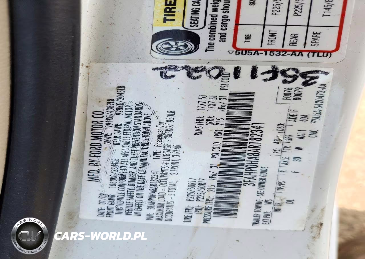 2010 Ford Fusion Se VIN:3FAHP0HA8AR182341 - 13