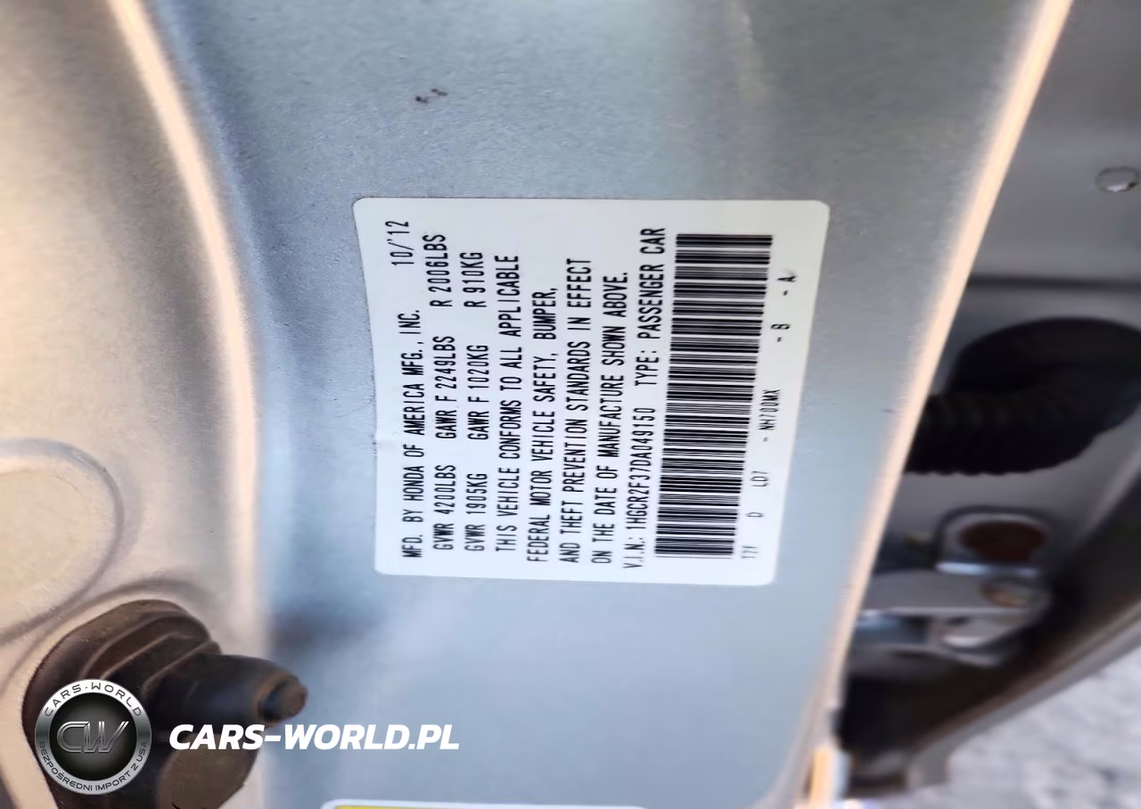2013 Honda Accord Lx VIN:1HGCR2F37DA049150 - 12