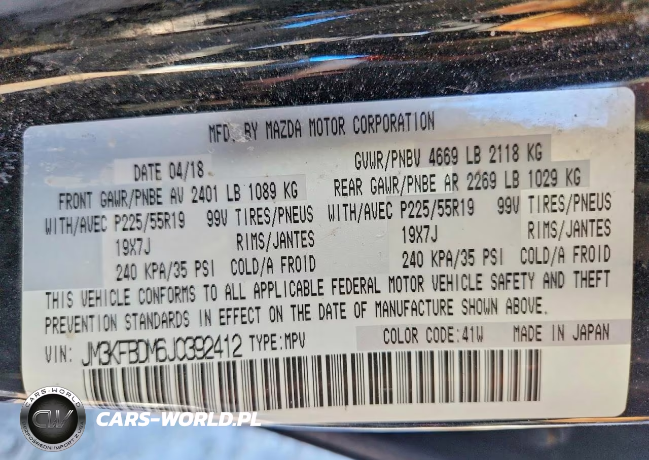 2018 Mazda Cx-5 Grand Touring VIN:JM3KFBDM6J0392412 - 14