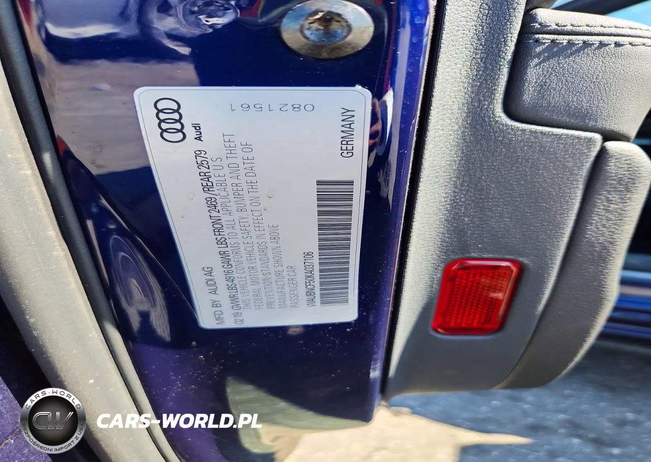 2019 Audi A5 Premium Plus VIN:WAUBNCF50KA037106 - 13