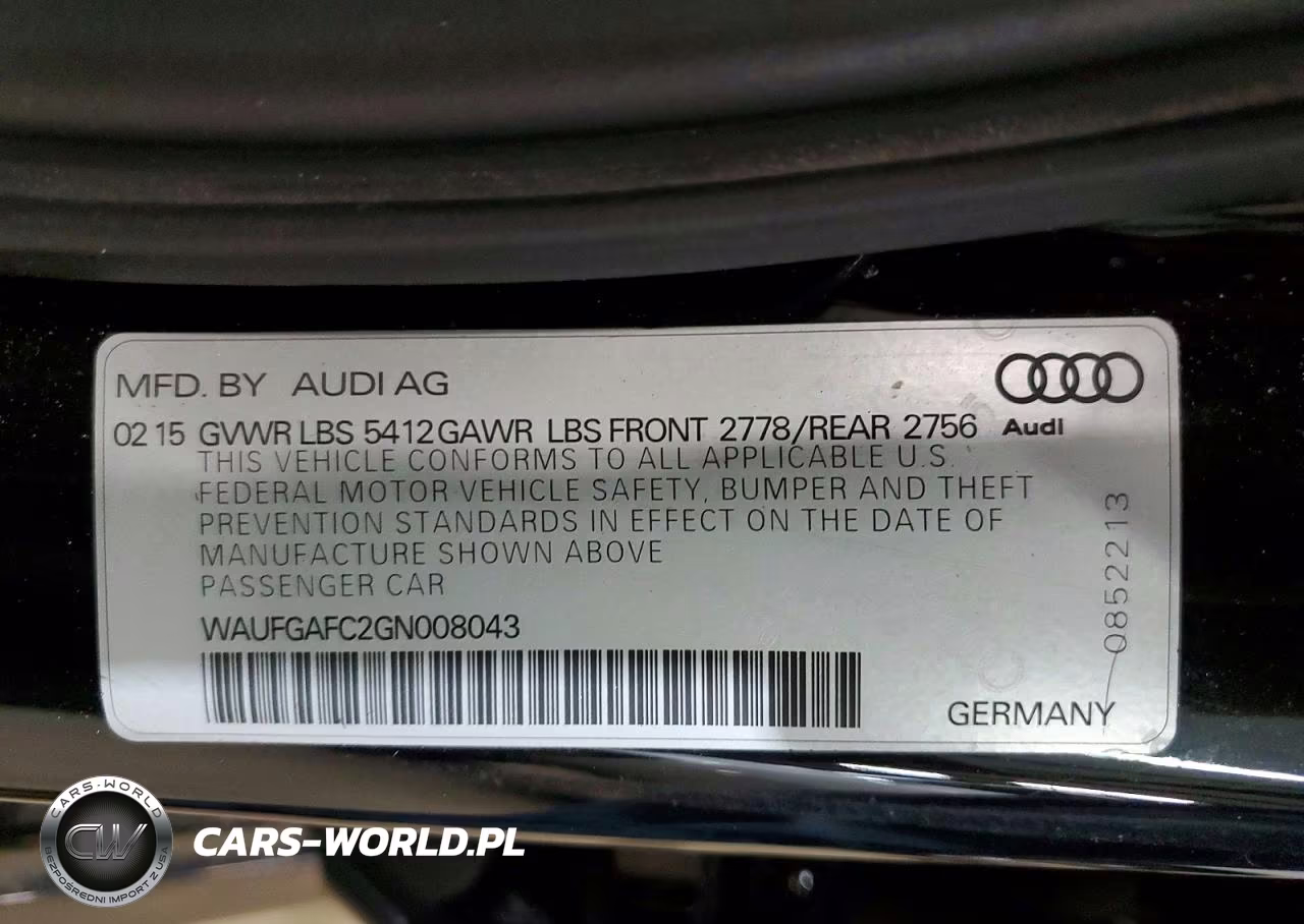 2016 Audi A6 Premium Plus VIN:WAUFGAFC2GN008043 - 12