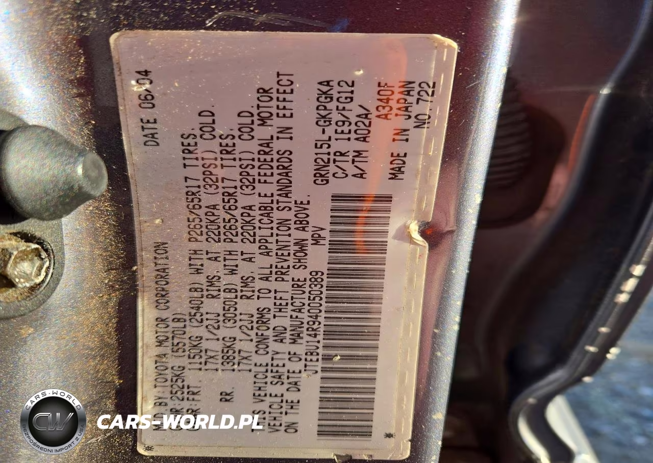 2004 Toyota 4Runner Sr5 VIN:JTEBU14R940050389 - 13