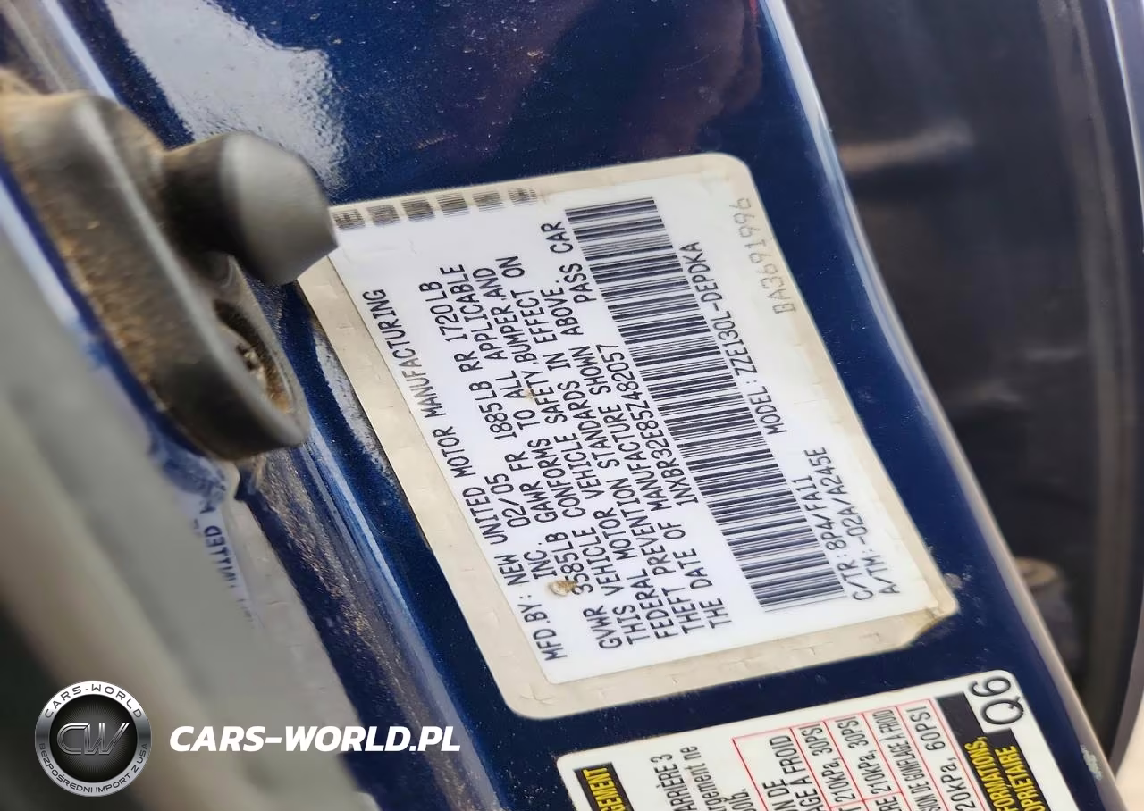 2005 Toyota Corolla Ce VIN:1NXBR32E85Z482057 - 12
