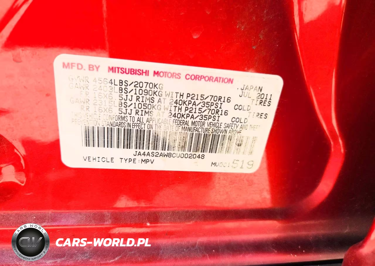 2012 Mitsubishi Outlander Es VIN:JA4AS2AW8CU002048 - 13