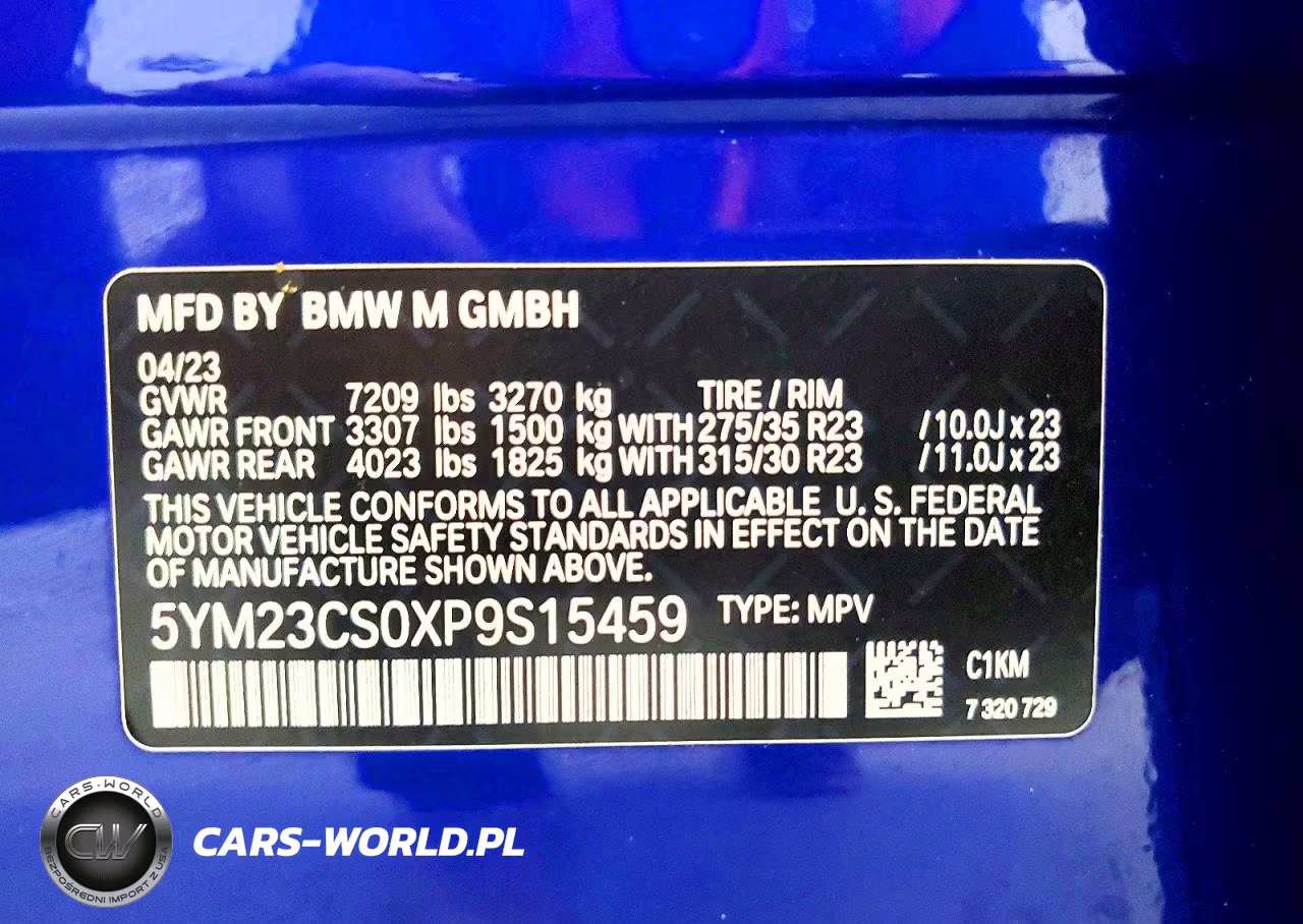 2023 BMW Xm VIN:5YM23CS0XP9S15459 - 13
