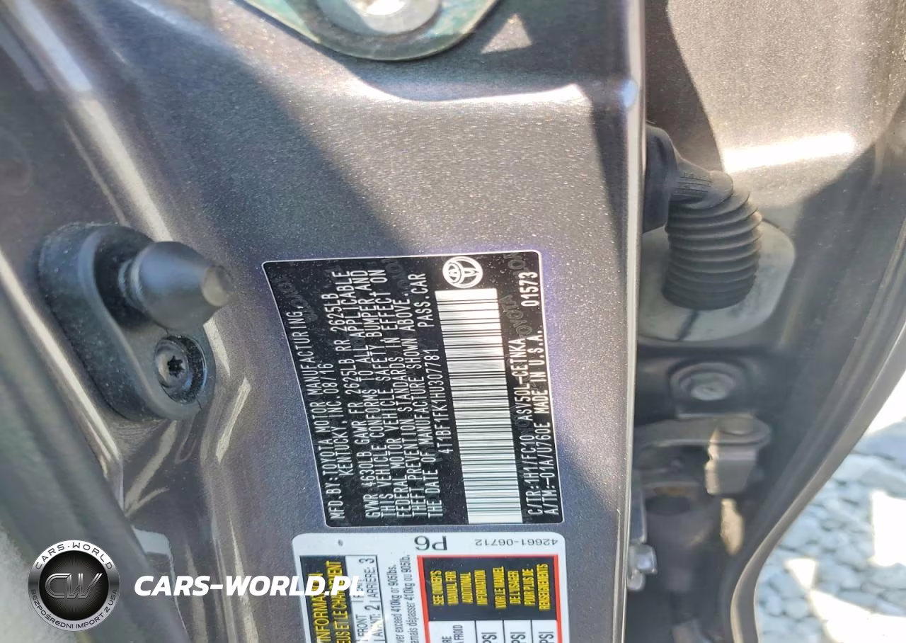 2017 Toyota Camry Le VIN:4T1BF1FK1HU307781 - 12