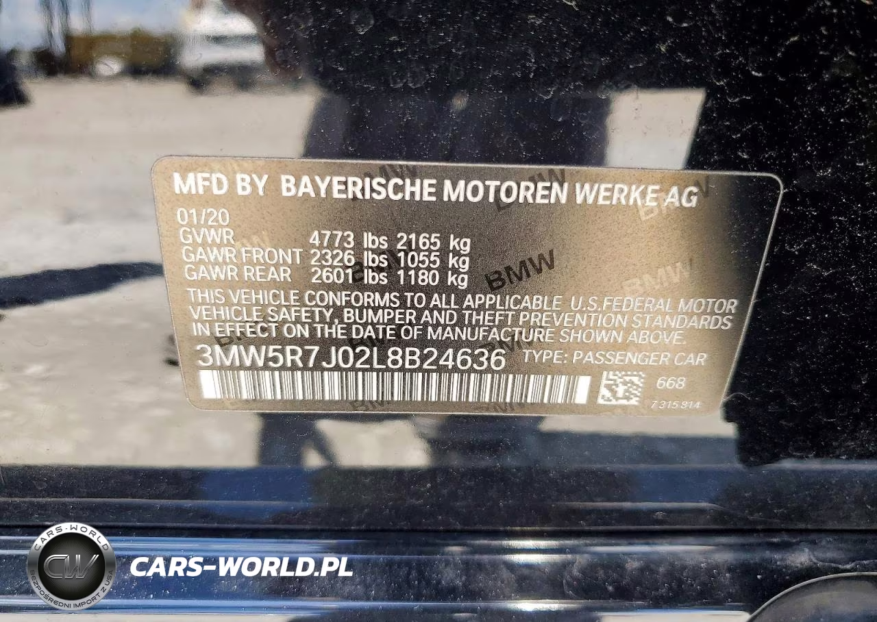 2020 BMW 330Xi VIN:3MW5R7J02L8B24636 - 12