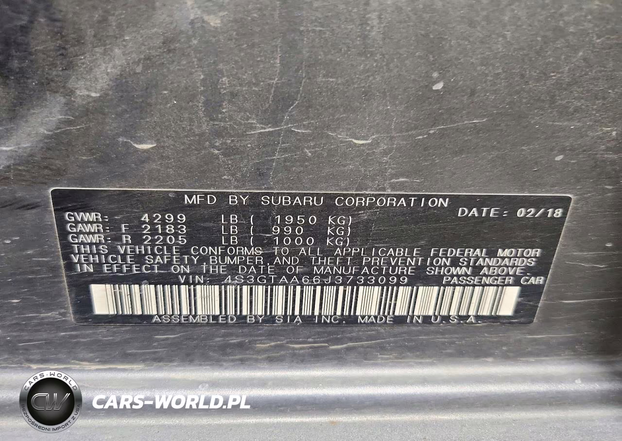 2018 Subaru Impreza VIN:4S3GTAA66J3733099 - 12