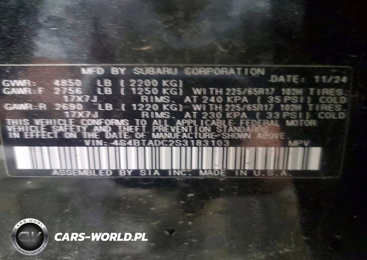 2025 Subaru Outback Premium VIN:4S4BTADC2S3183103 - 14