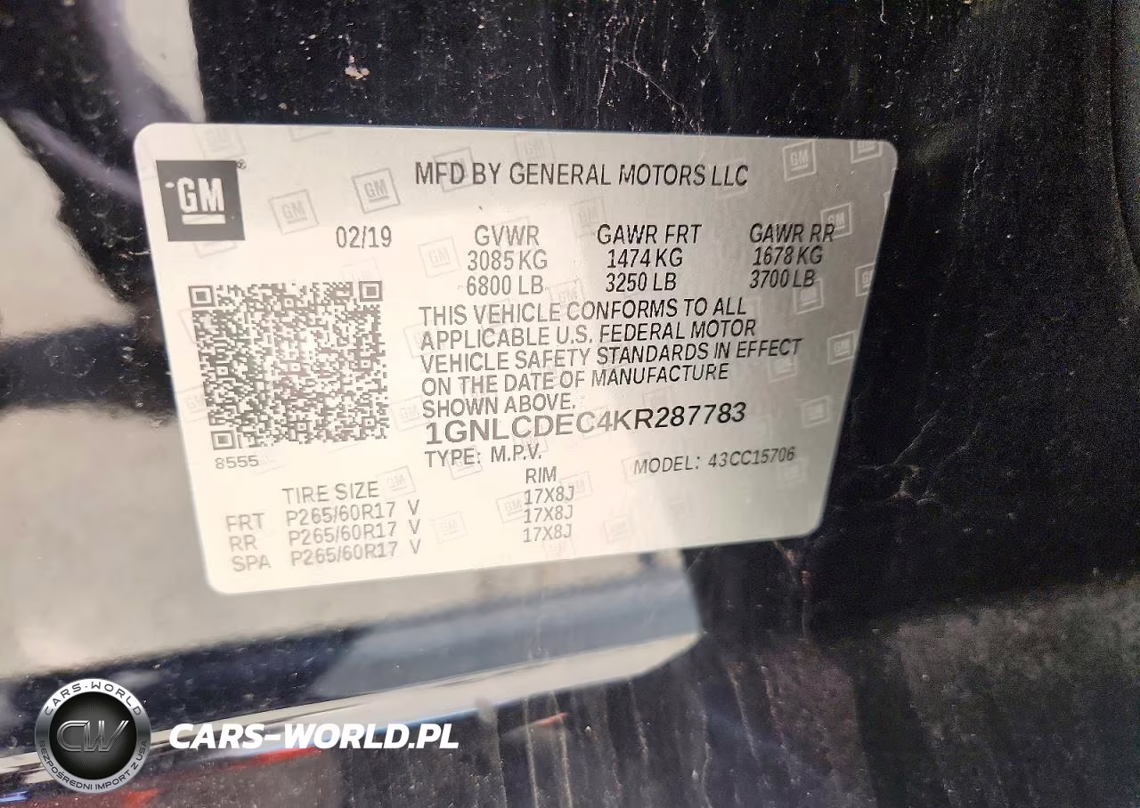 2019 Chevrolet Tahoe Police VIN:1GNLCDEC4KR287783 - 14