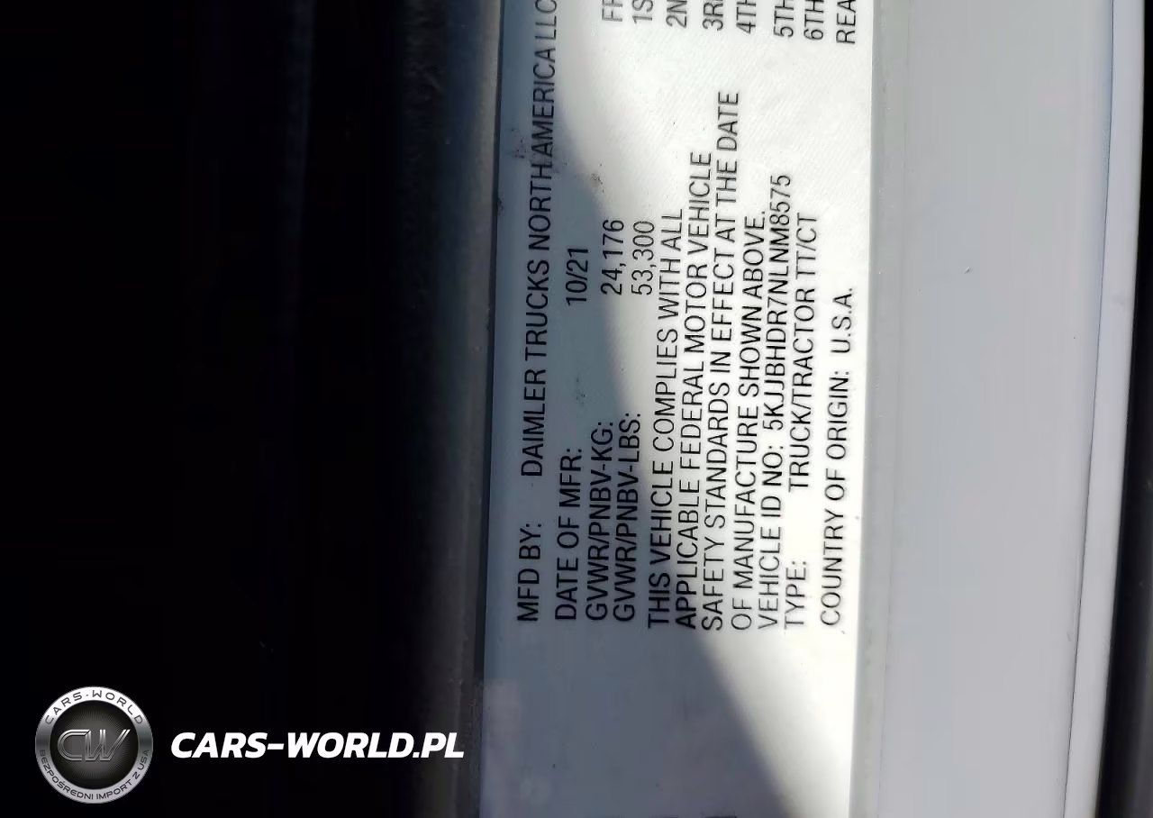2022 Western Star-Auto Car 5700 Xe VIN:5KJJBHDR7NLNM8575 - 10
