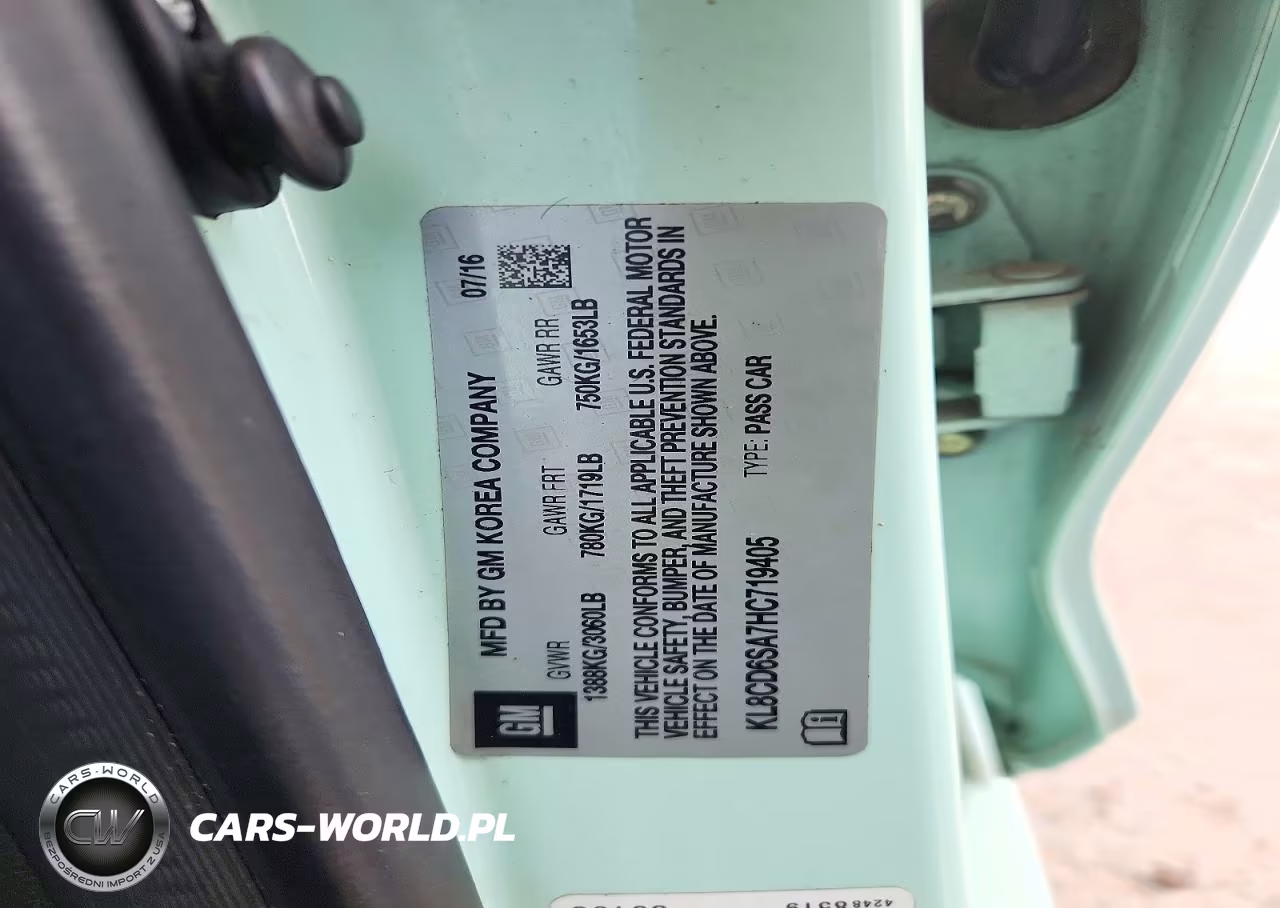 2017 Chevrolet Spark 1Lt VIN:KL8CD6SA7HC719405 - 12