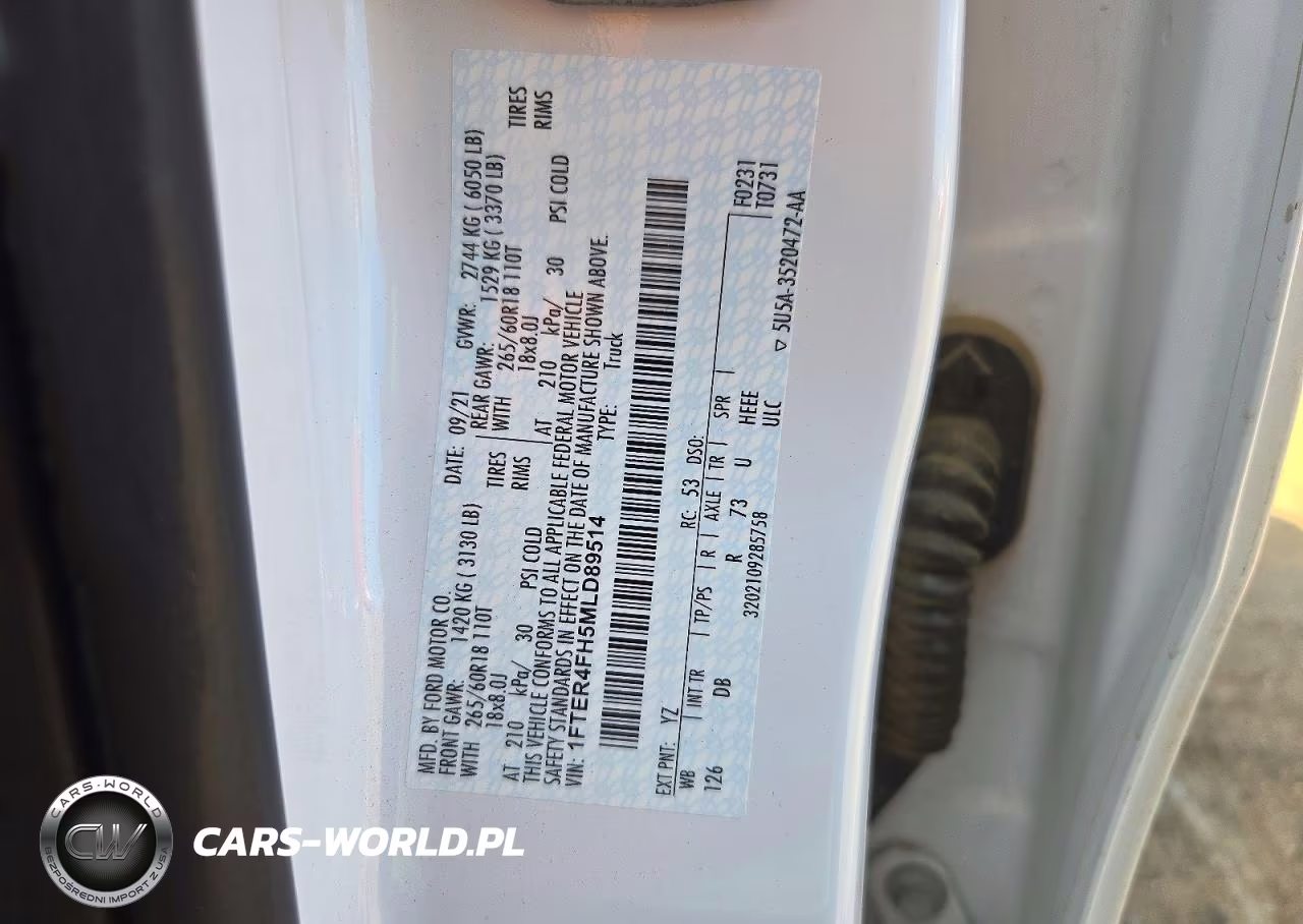 2021 Ford Ranger Lariat VIN:1FTER4FH5MLD89514 - 12