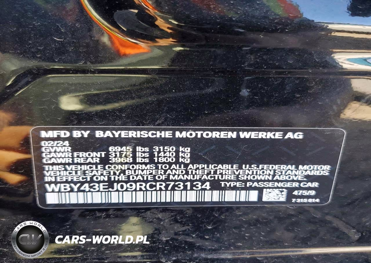 2024 BMW I7 Edrive50 VIN:WBY43EJ09RCR73134 - 12