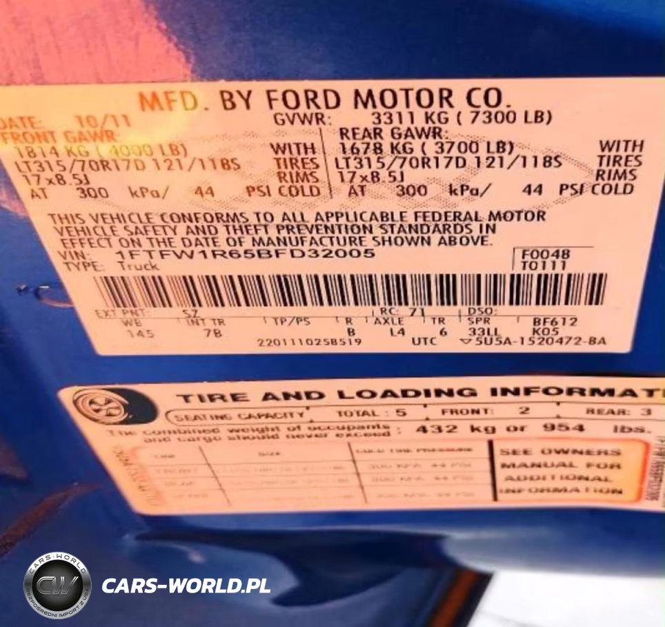 2011 Ford F150 Svt Raptor VIN:1FTFW1R65BFD32005 - 10