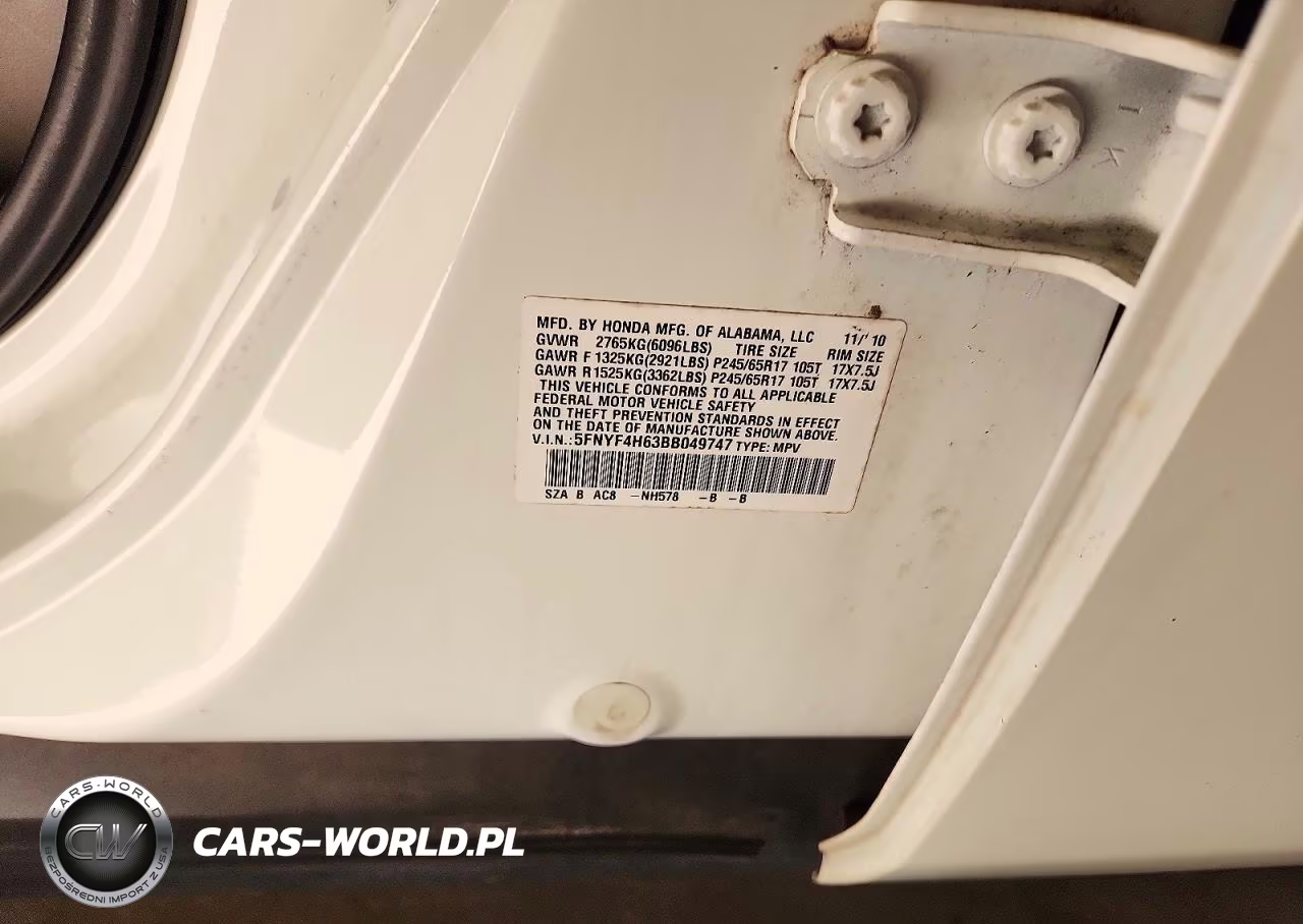 2011 Honda Pilot Exl VIN:5FNYF4H63BB049747 - 13